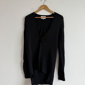 3.1‎ Phillip Lim Black Ribbed Cardigan Size Small
